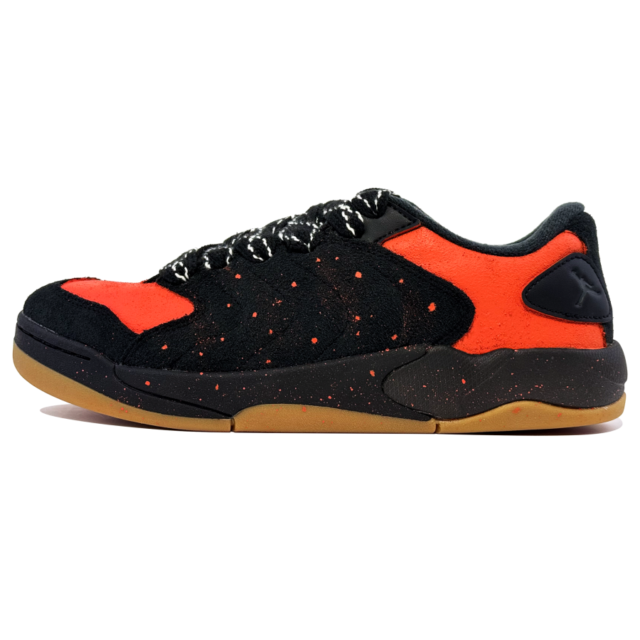 Jordan Jordan Session Abrasion Resistant Low top Skateboard Shoes Unisex Black Orange