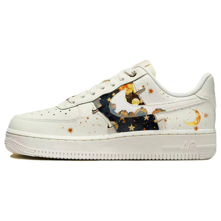 Nike Nike Air Force 1 Dreamy Galaxy, Wish Moon Low top Skateboard Shoes Women's White