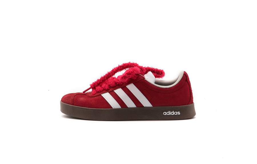 Adidas Neo VL Court Lifestyle Abrasion Resistant Low top Skateboard Shoes Unisex Red White