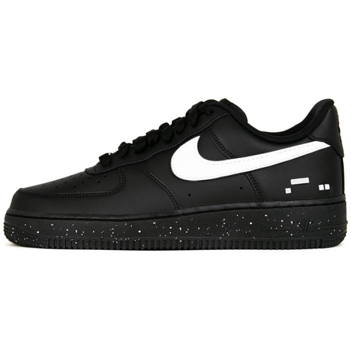 Nike Nike Air Force 1 Black Warrior, Air Force 1 Abrasion Resistant Low top Skateboard Shoes Unisex Black