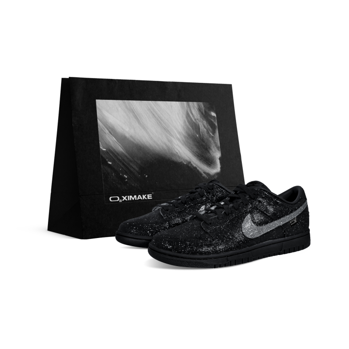 Nike Nike Dunk Abrasion Resistant Low top Skateboard Shoes Unisex Black Diamond