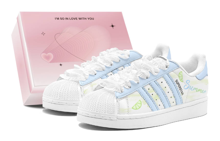 Adidas Originals Superstar 2 Lemon Summer, Refreshing, Minimalist Style, Versatile, Fashion Low top Skateboard Shoes