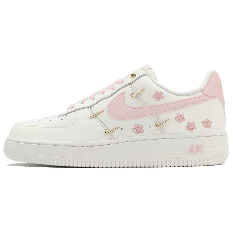 Nike Nike Air Force 1 Cherry Blossom Girlish Abrasion Resistant Low top Skateboard Shoes Women's Pink