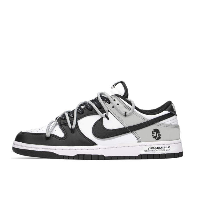 Nike Nike Dunk Deconstructivism Abrasion Resistant Low top Skateboard Shoes Unisex Black Gray