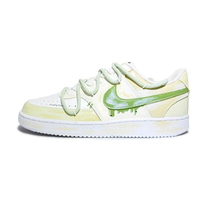 Nike Nike Court Vision 1 Cushioning Low top Skateboard Shoes Unisex Green