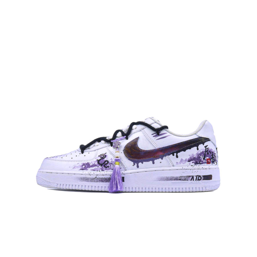 Nike Nike Air Force 1 New Singularity, Dragon Wisdom Abyss Slip Resistant Abrasion Resistant Low top Skateboard Shoes Unisex