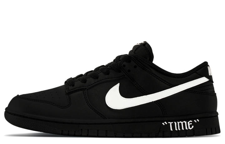 Nike Nike Dunk Slip Resistant Cushioning Abrasion Resistant Breathable Low top Skateboard Shoes Unisex Black White