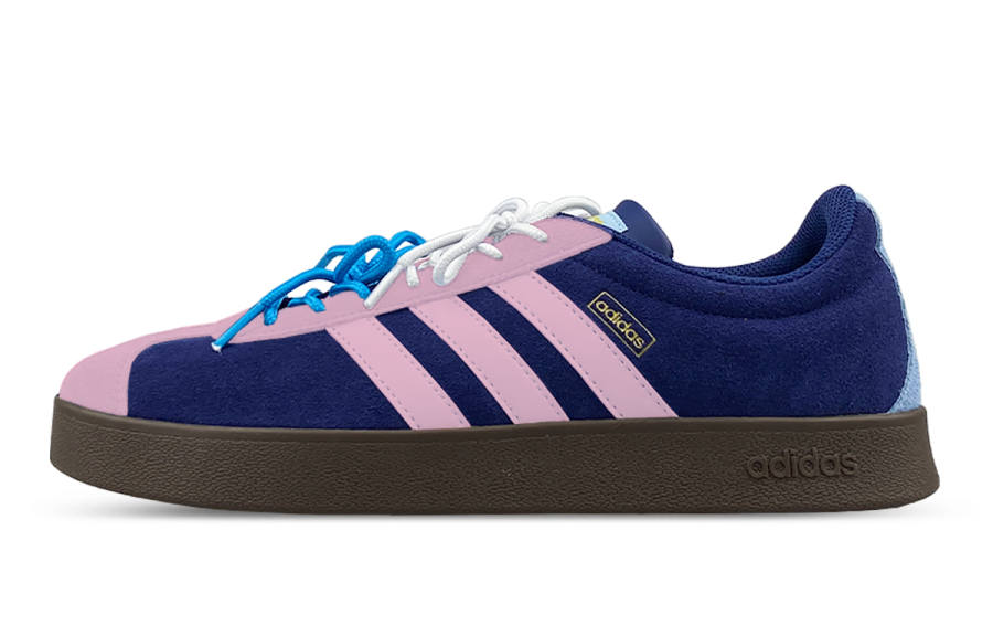 Adidas Neo VL Court 2.0 Slip Resistant Low top Skateboard Shoes Unisex Blue