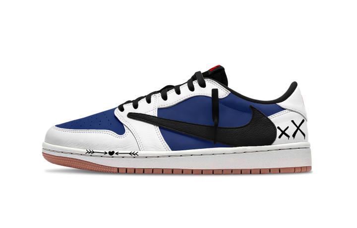 Jordan Travis Scott x Jordan Air Jordan 1 Final Battle Delta Leather Abrasion Resistant Abrasion Resistant Low top