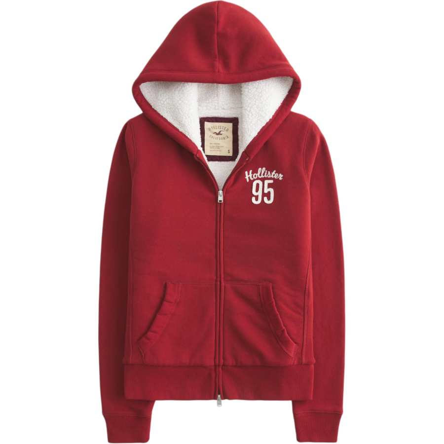 Hollister/ Sweatshirts Women's Red Hooded Moderate