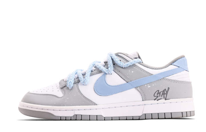 Nike Nike Dunk Abrasion Resistant Low top Skateboard Shoes Unisex White Gray