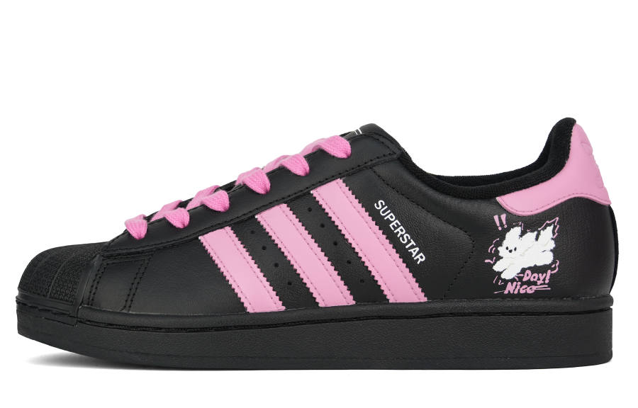 Adidas Adidas Originals Superstar Cotton Candy Ball Abrasion Resistant Slip Resistant Low top Skateboard Shoes Women's