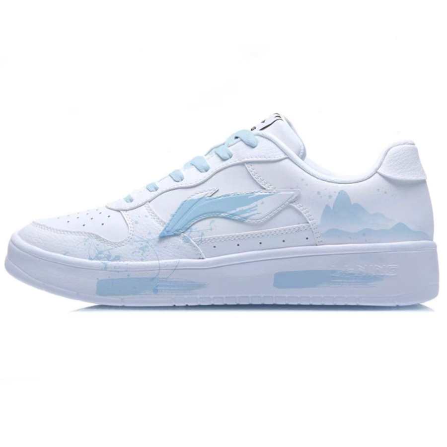 Li-Ning Li Ning Floating Boat Cushioning Abrasion Resistant Low top Skateboard Shoes Men's White