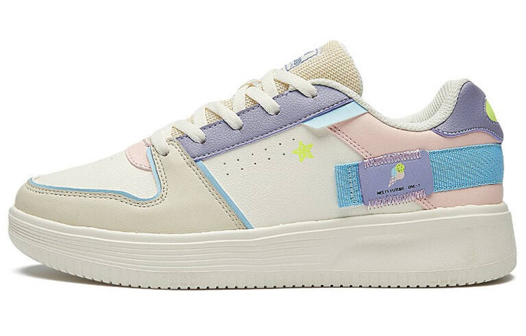 361° Slip Resistant Abrasion Resistant Low top Skateboard Shoes Women's White Purple