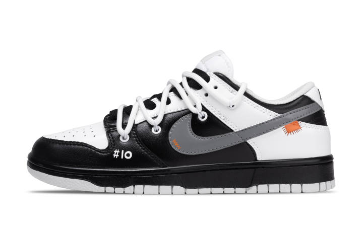 Nike Nike Dunk Cross Silence Synthetic Leather Cushioning Abrasion Resistant Low top Skateboard Shoes Unisex Black White