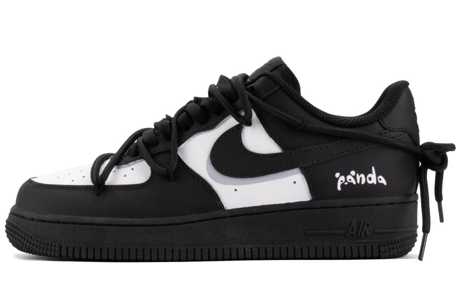 Nike Nike Air Force 1 Spade Compact Impact Resistance Low top Skateboard Shoes Unisex Black White