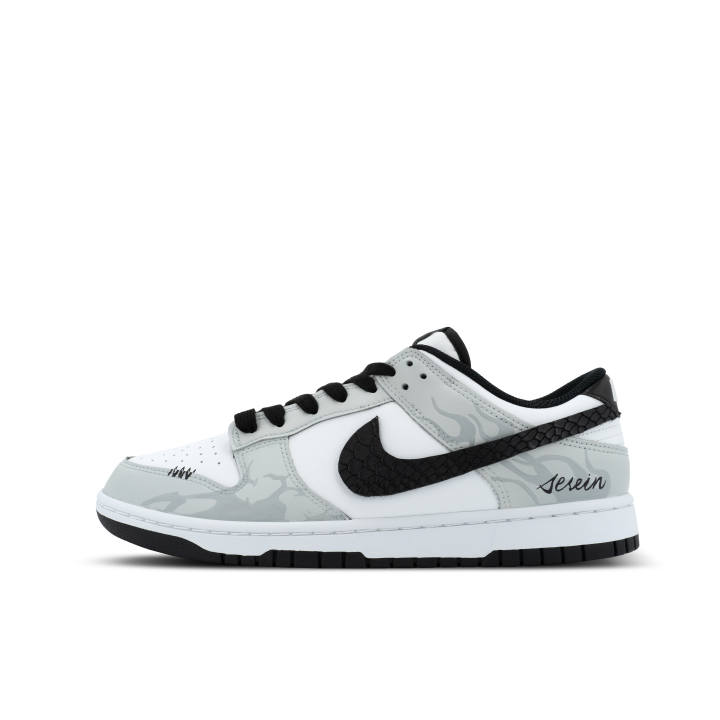 Nike Nike Dunk Wild White Flame Low top Skateboard Shoes Unisex Light Gray