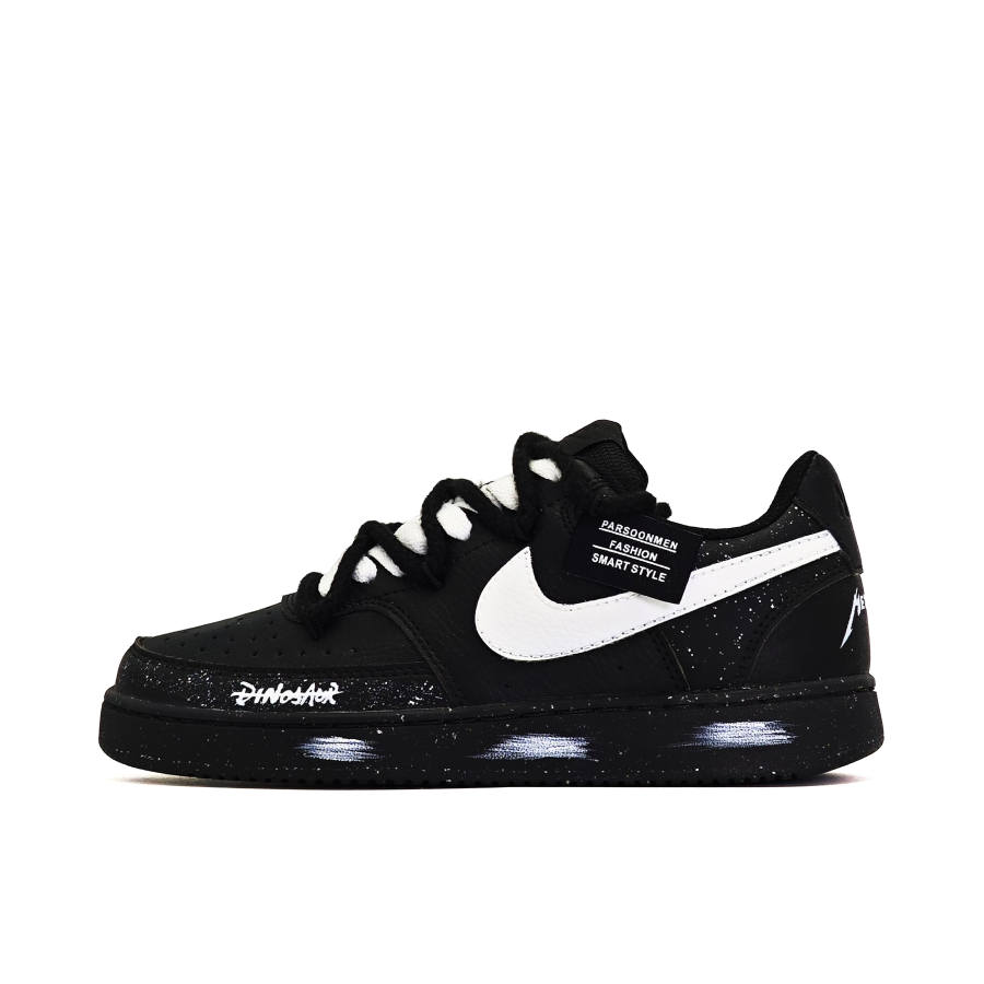 Nike Nike Court Vision Low Ink Meteor Trail PU Synthetic Leather Cushioning, Wear Resistant Low top Skateboard Shoes Unisex
