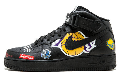 Nike Nike Air Force 1 Mid Supreme Nba Black