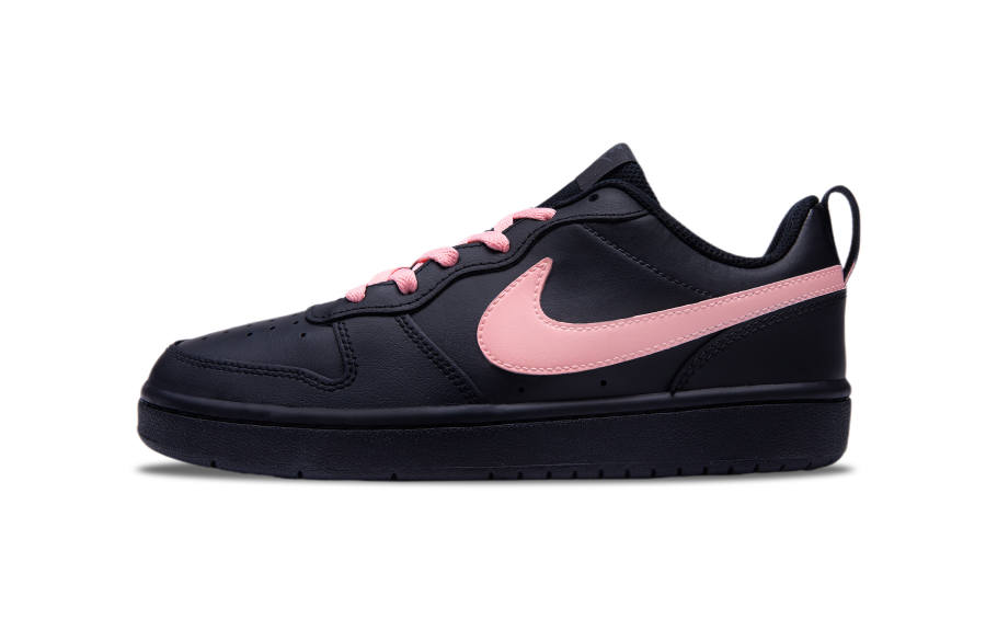 Nike Nike Court Borough Blush Ink Slip Resistant Lightweight Low top Skateboard Shoes GS Black Pink