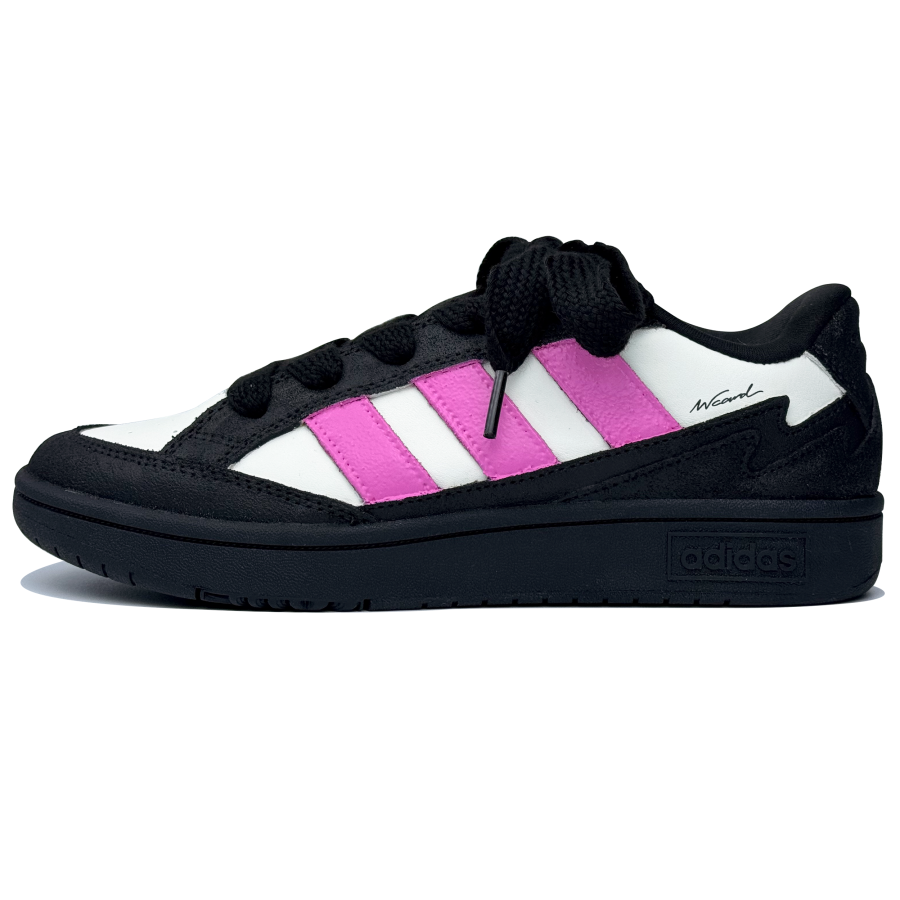Adidas Adidas WCARD ADV Slip Resistant Low top Skateboard Shoes Unisex Black Pink