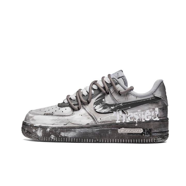 Nike Nike Air Force 1 White Cement Abrasion Resistant, Lightweight, Balanced Abrasion Resistant, Lightweight, Balanced