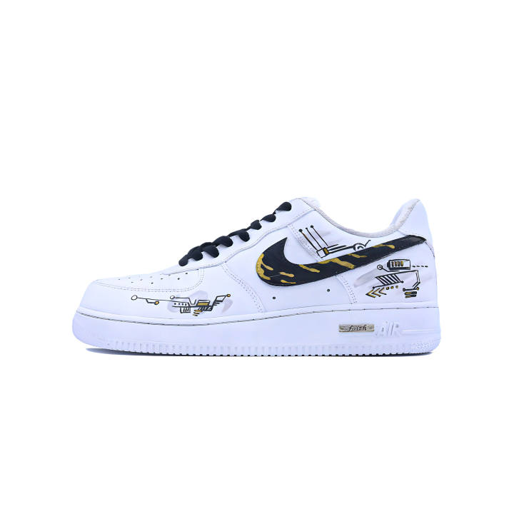 Nike Nike Air Force 1 Singularity, Mechanical Spirit Cow Leather Abrasion Resistant Low top Skateboard Shoes Unisex