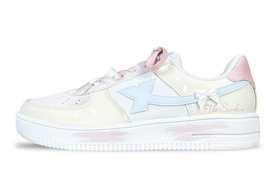 XTEP Air Force 1 Slip Resistant Abrasion Resistant Low top Skateboard Shoes Unisex Yellow Blue Pink