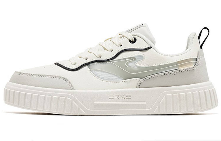 Erke Low top Skateboard Shoes Women's White Black