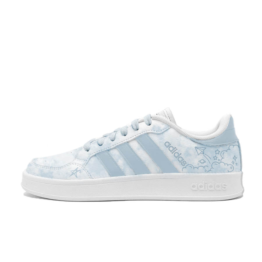 Adidas Neo Breaknet Happy Summer Synthetic Leather Abrasion Resistant Low top Skateboard Shoes Men's Blue