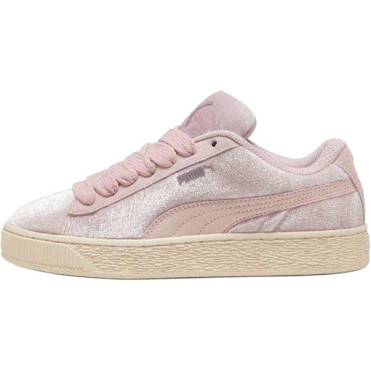 PUMA Suede XL Textile, Split Cow Leather, Artificial Leather Low top Skateboard Shoes Women's Pink