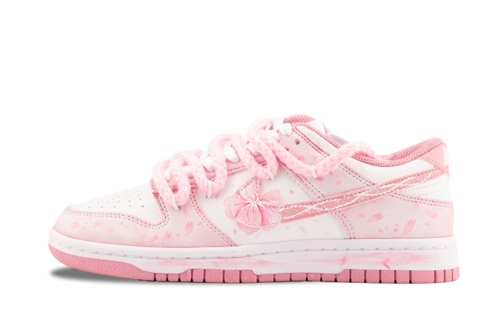 Nike Nike Dunk Cherry Blossom Rain Abrasion Resistant Low top Skateboard Shoes Women's Pink