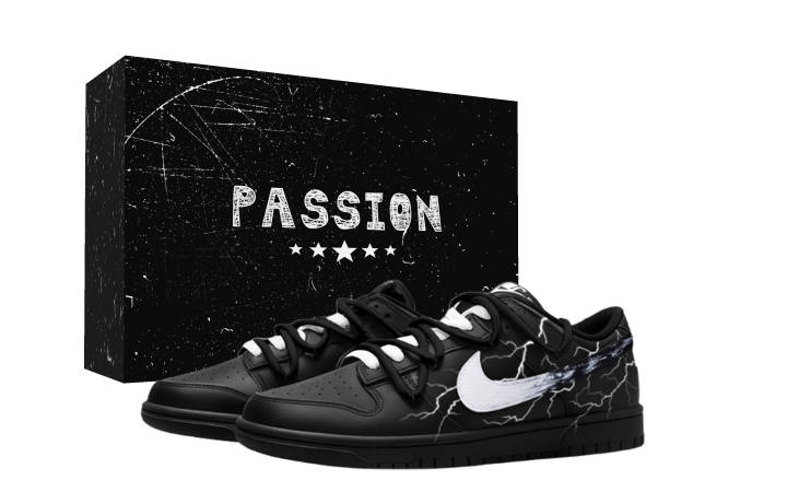 Nike Nike Dunk Black Storm Low top Skateboard Shoes Unisex Black