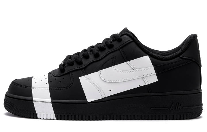 Nike Nike Air Force 1 Pixel A Slip Resistant Abrasion Resistant Low top Skateboard Shoes Unisex Black White