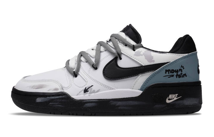 Nike Nike Full Force Deep Mountain Wilderness Leather Thermal Slip Resistant Cushioning Low top Skateboard Shoes Men's Blue