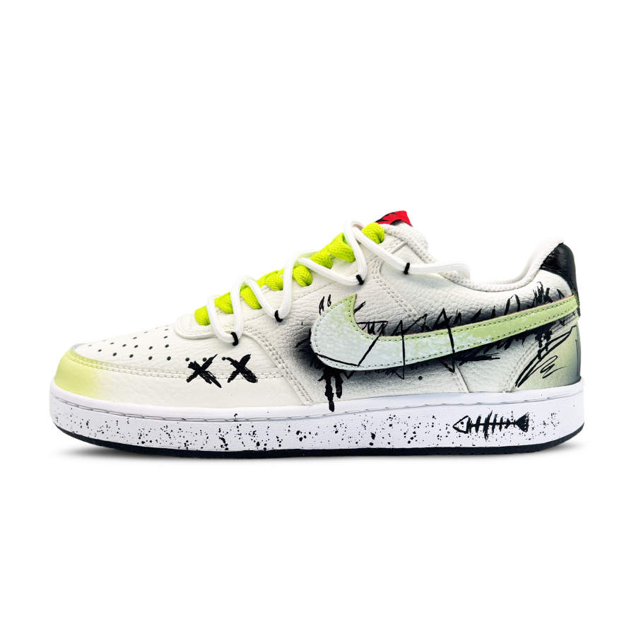 Nike Nike Court Vision 1 Like A Fish In Water Abrasion Resistant Low top Skateboard Shoes Men's Green White