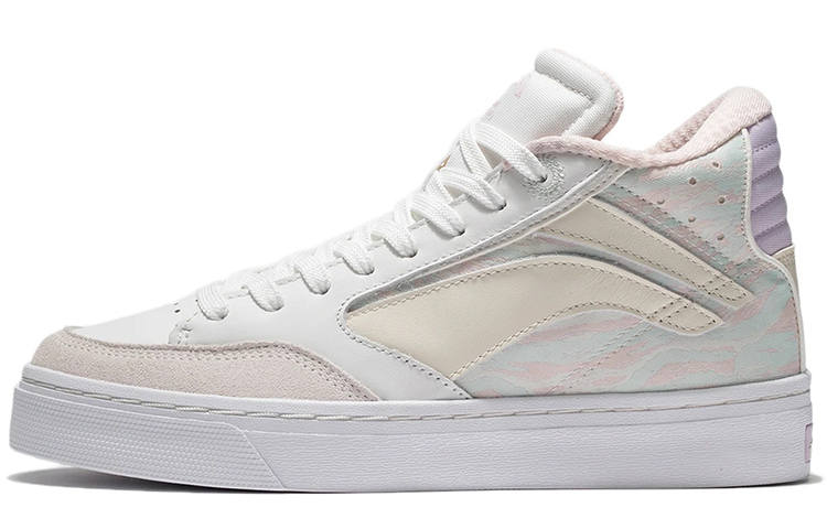 Li-Ning Li Ning Wave 180 Textile, Synthetic Leather Slip Resistant, Abrasion Resistant, Lightweight Mid top Skateboard Shoes