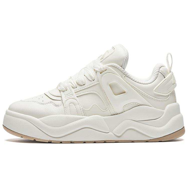Anta Slip Resistant Abrasion Resistant Low top Skateboard Shoes Women's White