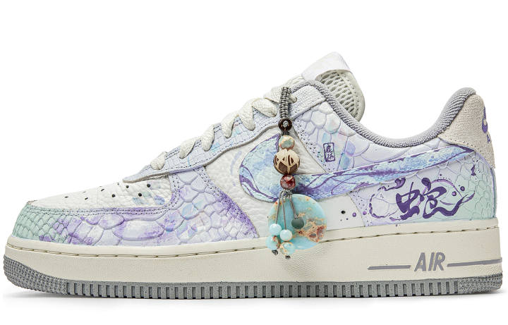 Nike Nike Air Force 1 Slip Resistant Slip Resistant Low top Skateboard Shoes Women's Blue Purple