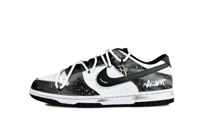 Nike Nike Dunk Memory Fragment Abrasion Resistant Low top Skateboard Shoes Unisex Black White