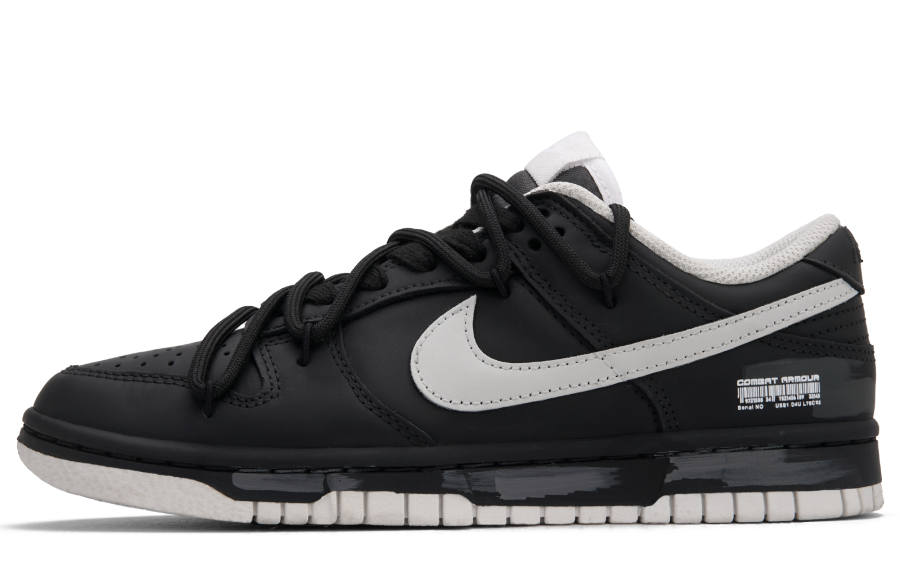 Nike Nike Dunk 'Black Key' Abrasion Resistant Low top Skateboard Shoes Unisex Black Gray