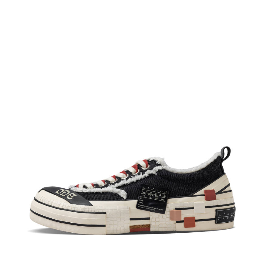 XVESSEL x ODE Cushioning Abrasion Resistant Height Increasing Low top Skateboard Shoes Unisex