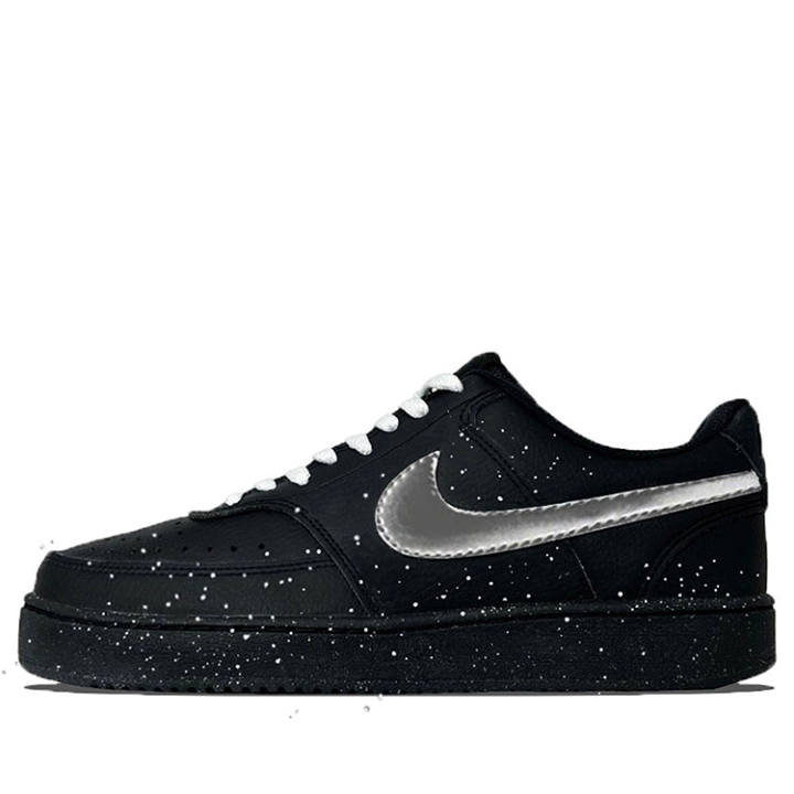 Nike Nike Court Vision Low Slip Resistant Cushioning Low top Skateboard Shoes Unisex Black
