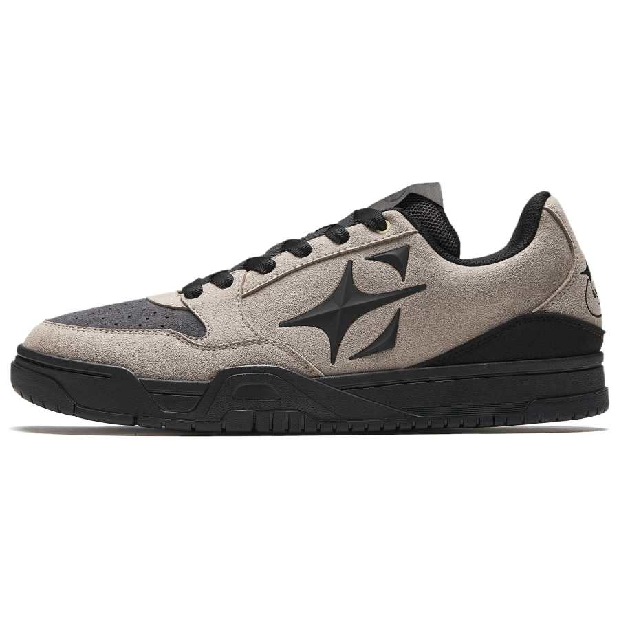 Anta Airspace Sky Abrasion Resistant Breathable Low top Skateboard Shoes Men's Gray Black
