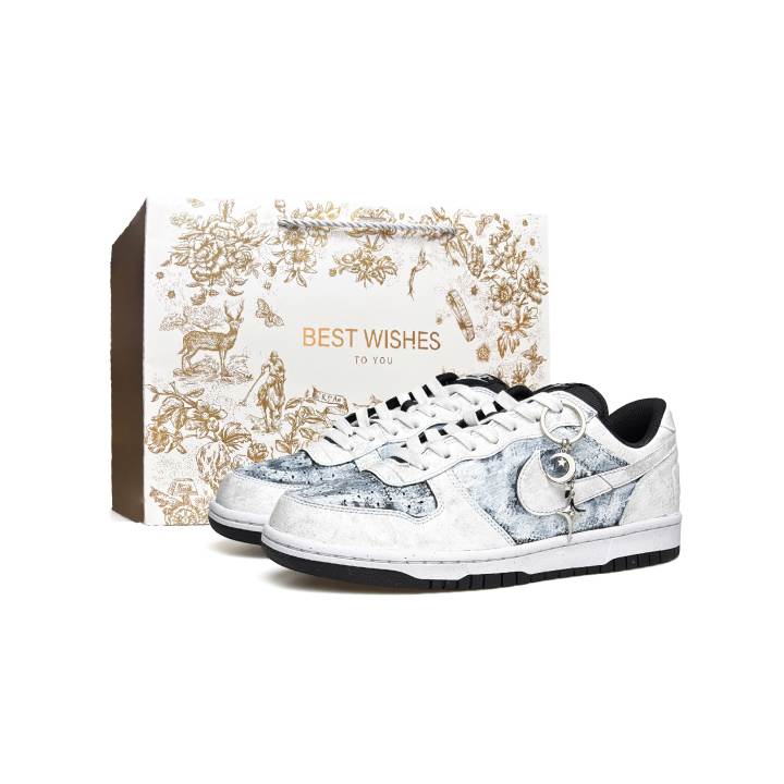 Nike Nike Dunk Vassell PU, Textile, Synthetic Leather Abrasion Resistant Height Increasing Low top Skateboard Shoes Men's