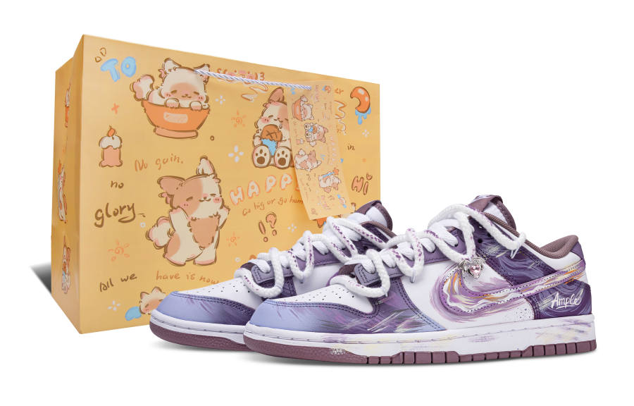 Nike Nike Dunk Dream Abrasion Resistant Low top Skateboard Shoes Unisex Purple