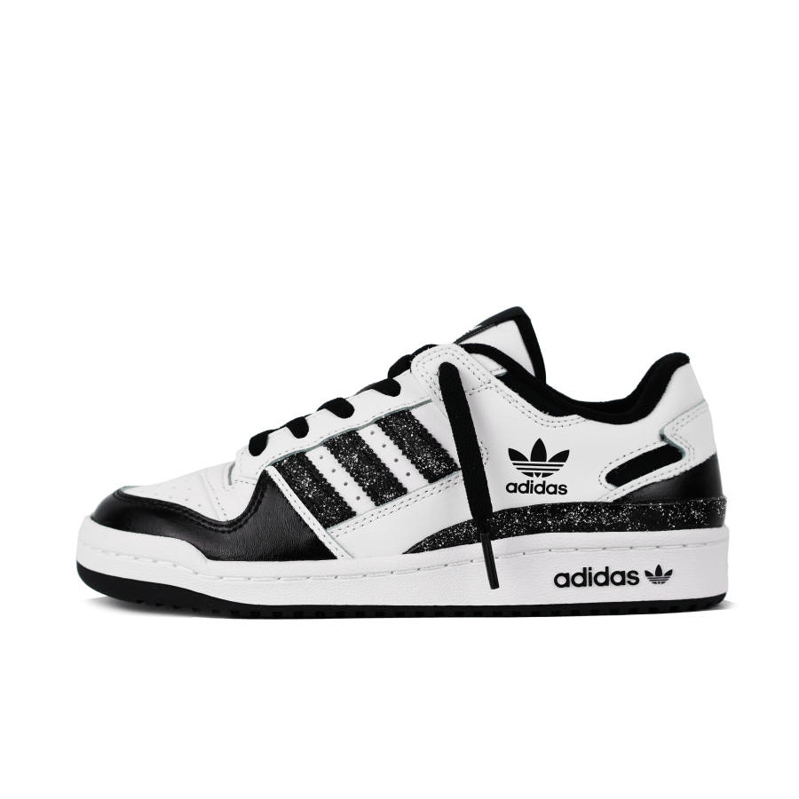Adidas Originals FORUM Panda Black White, Casual Fashion Coverage Abrasion Resistant Balance Lightweight Low top