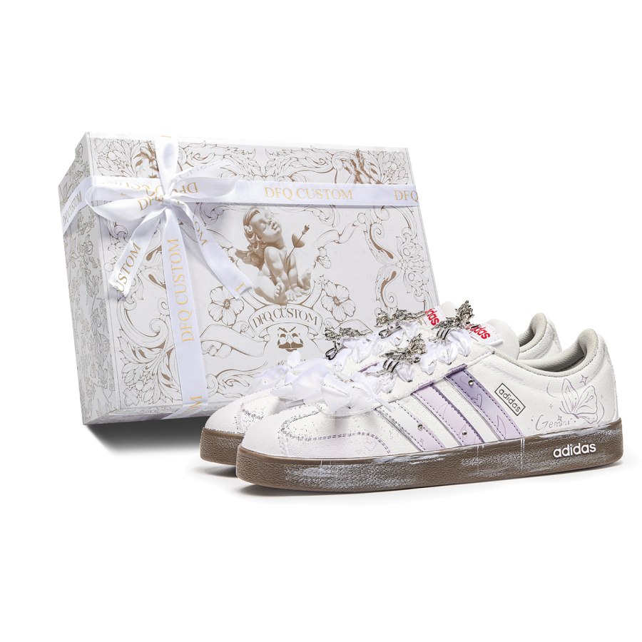 Adidas Adidas VL COURT 2.0 Lifestyle Box, Iris Slip Resistant Abrasion Resistant Slip Resistant Abrasion Resistant Low top