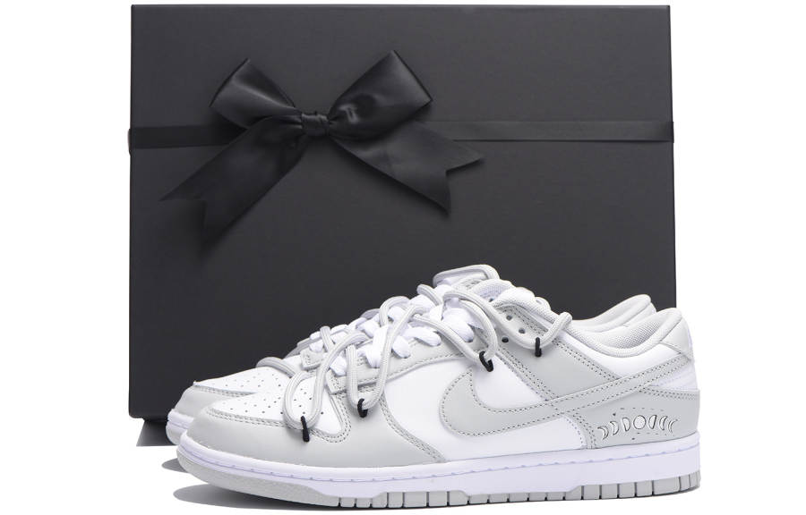 Nike Nike Dunk Moon Orbit Slip Resistant, Abrasion Resistant, Lightweight Low top Skateboard Shoes Men's Gray White