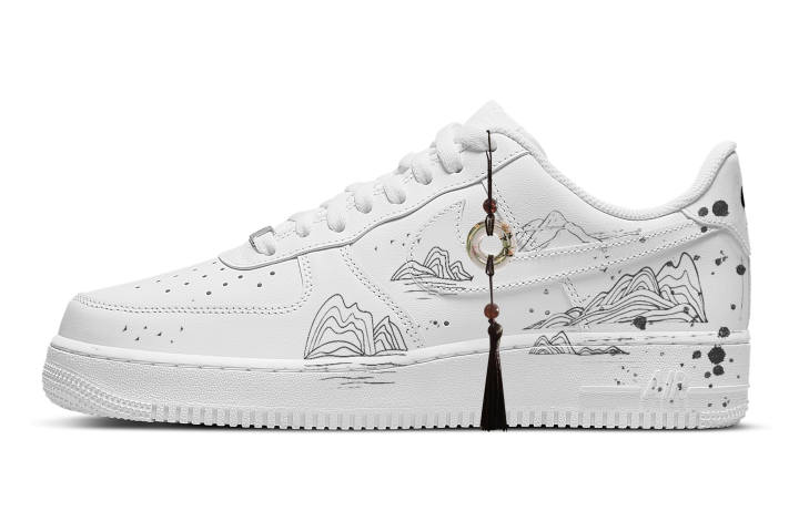 Nike Nike Air Force 107 Ink Mountain Walk Cow Leather Slip Resistant Abrasion Resistant Low top Skateboard Shoes Unisex